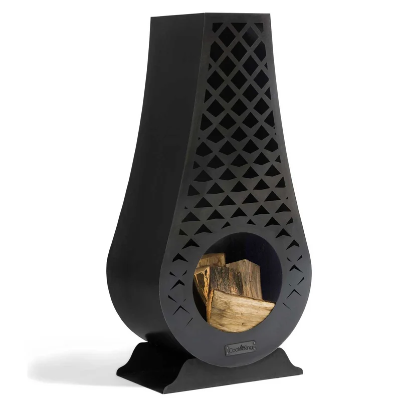 Cook King - Brasero Cheminee Exterieur Terasse, Chauffage Exterieur, Cheminée Bois «AVANGARDO»