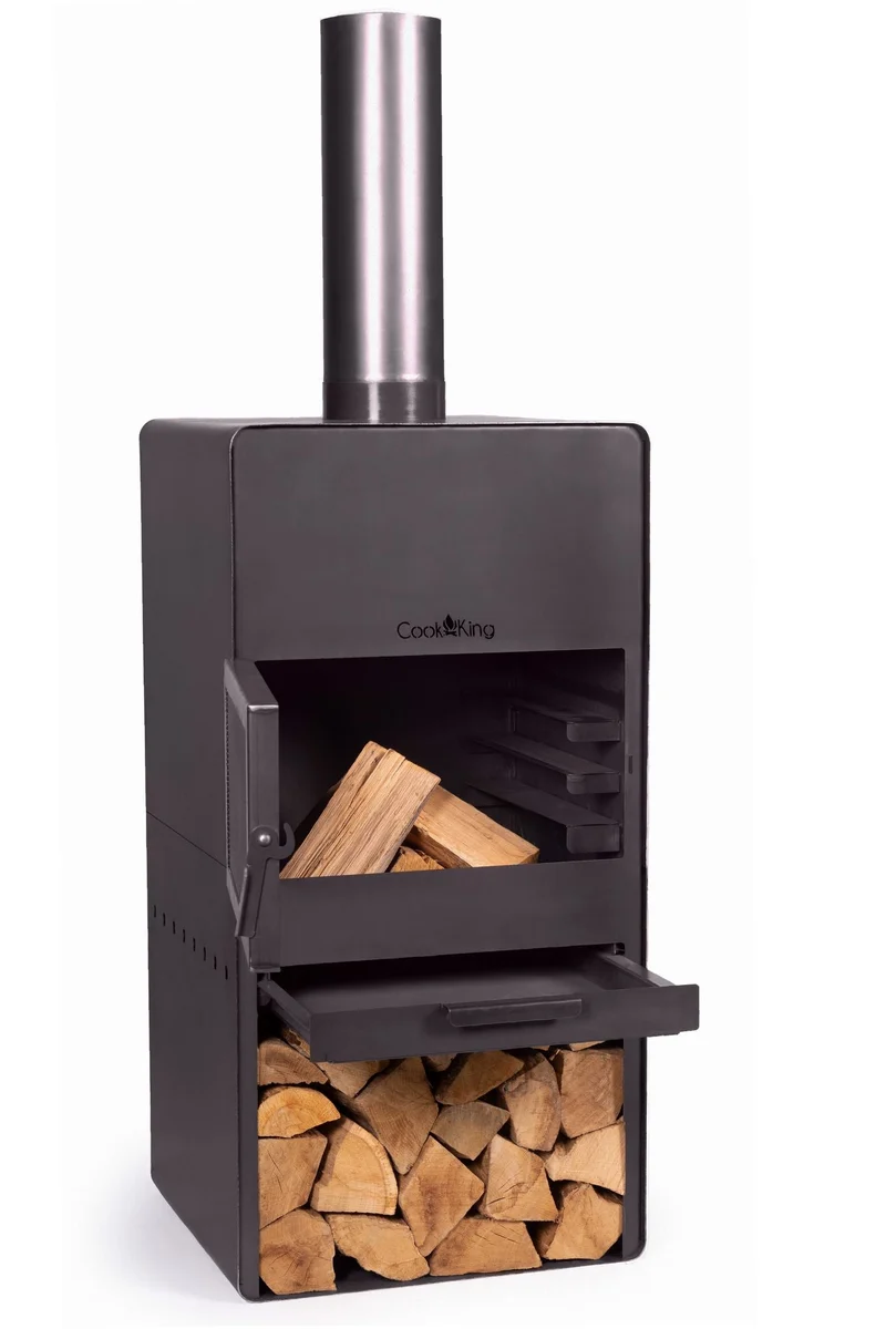 Cook King - Brasero Cheminee Exterieur Terasse, Chauffage Exterieur, Cheminée Bois «VENTO»