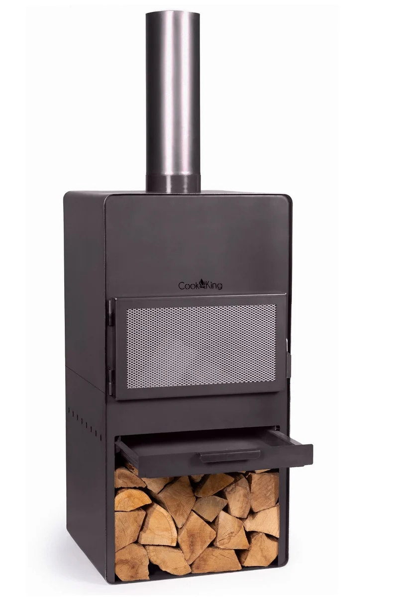 Cook King - Brasero Cheminee Exterieur Terasse, Chauffage Exterieur, Cheminée Bois «VENTO»
