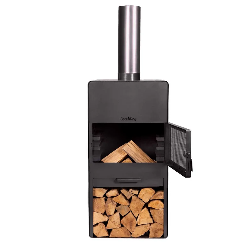 Cook King - Brasero Cheminee Exterieur Terasse, Chauffage Exterieur, Cheminée Bois «VENTO»