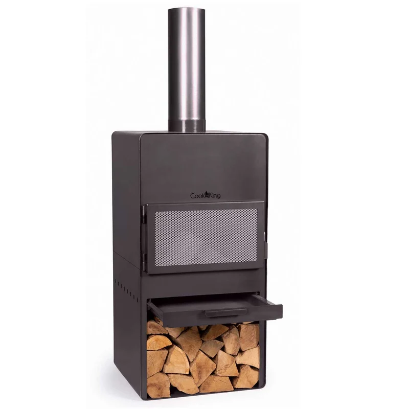 Cook King - Brasero Cheminee Exterieur Terasse, Chauffage Exterieur, Cheminée Bois «VENTO»