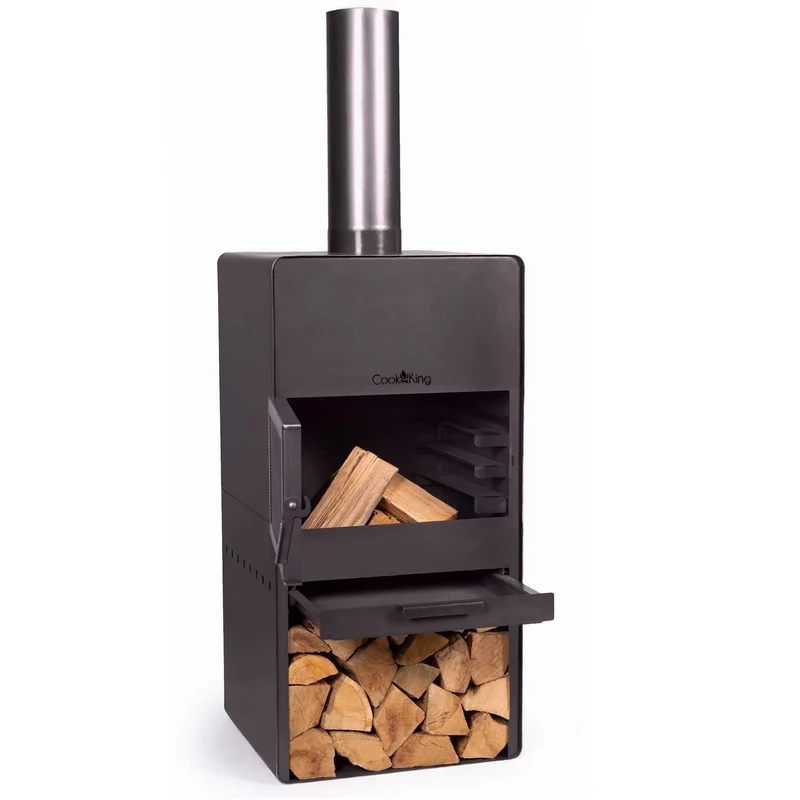 Cook King - Brasero Cheminee Exterieur Terasse, Chauffage Exterieur, Cheminée Bois «VENTO»