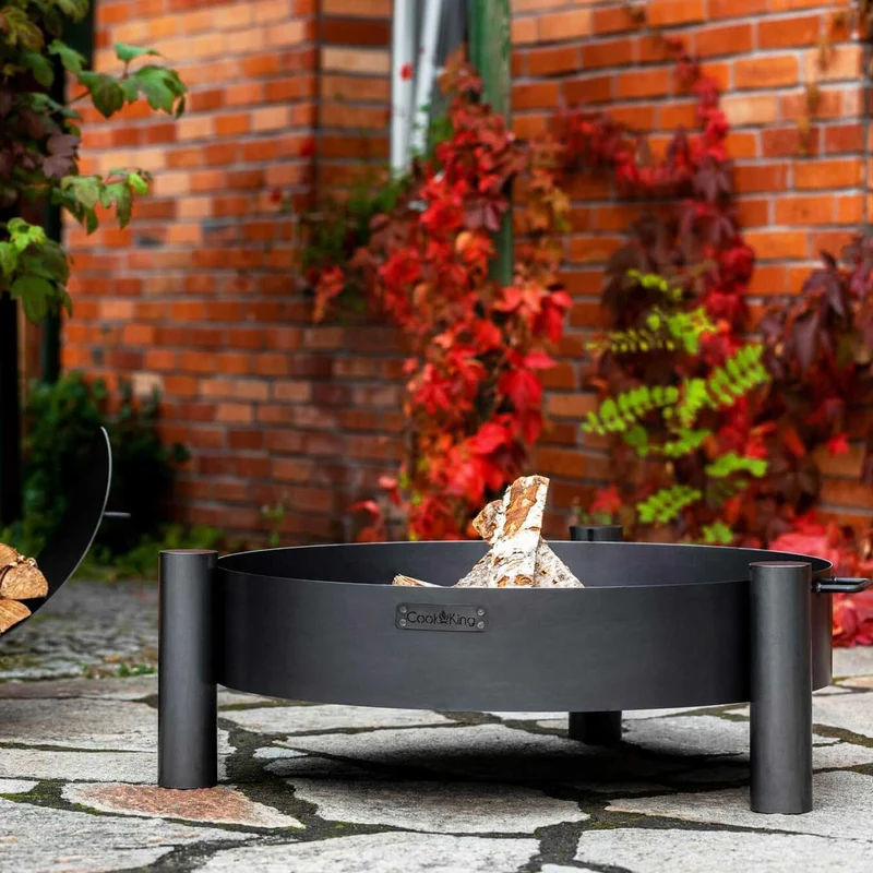 Cook King - Brasero Barbecue, Brasero Exterieur, Brasero Terrasse, Brasero de Jardin «HAITI» - Dia. 60 cm, 70 cm, 80 cm