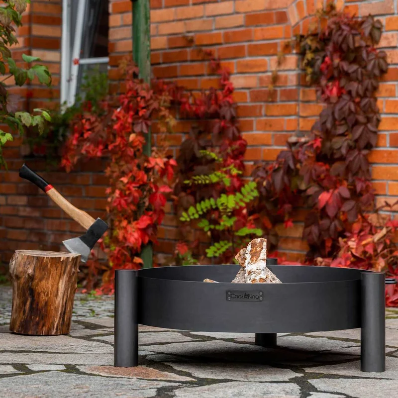 Cook King - Brasero Barbecue, Brasero Exterieur, Brasero Terrasse, Brasero de Jardin «HAITI» - Dia. 60 cm, 70 cm, 80 cm