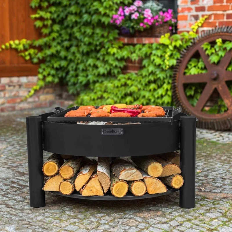 Cook King - Brasero Barbecue, Brasero Exterieur, Brasero Terrasse, Brasero de Jardin «MONTANA» - Dia. 60 cm, 70 cm, 80 cm