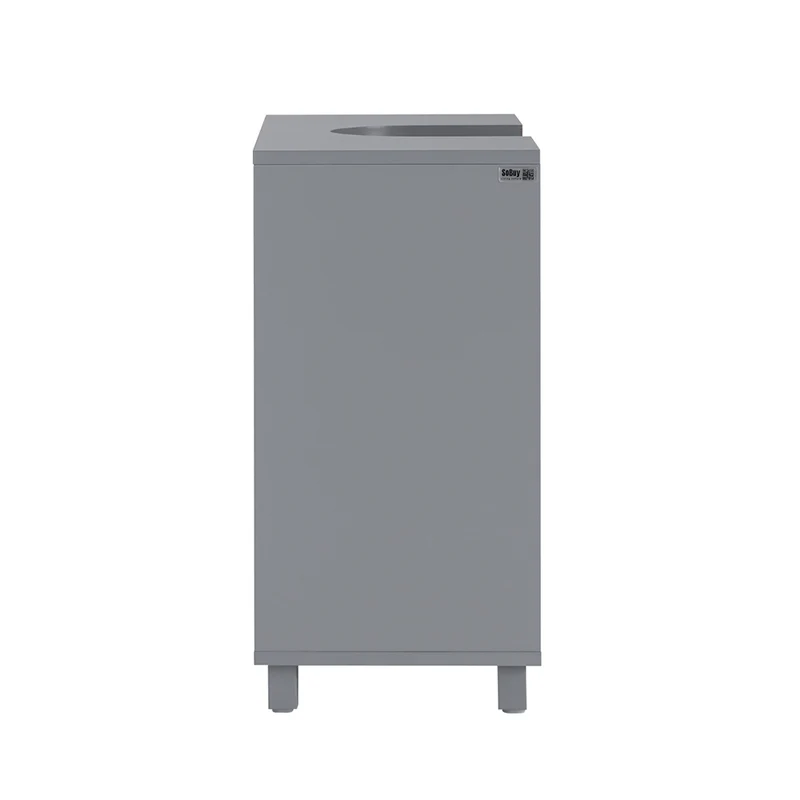 SoBuy BZR148-DG Meuble Sous Lavabo de Salle de Bain, Meuble Sous Vasque à 2 Portes