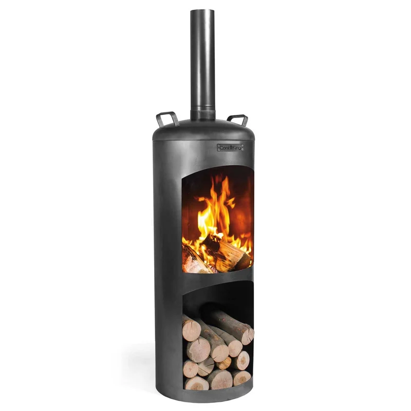 Cook King - Brasero Cheminee Exterieur Terasse, Chauffage Exterieur, Cheminée Bois «FARO»