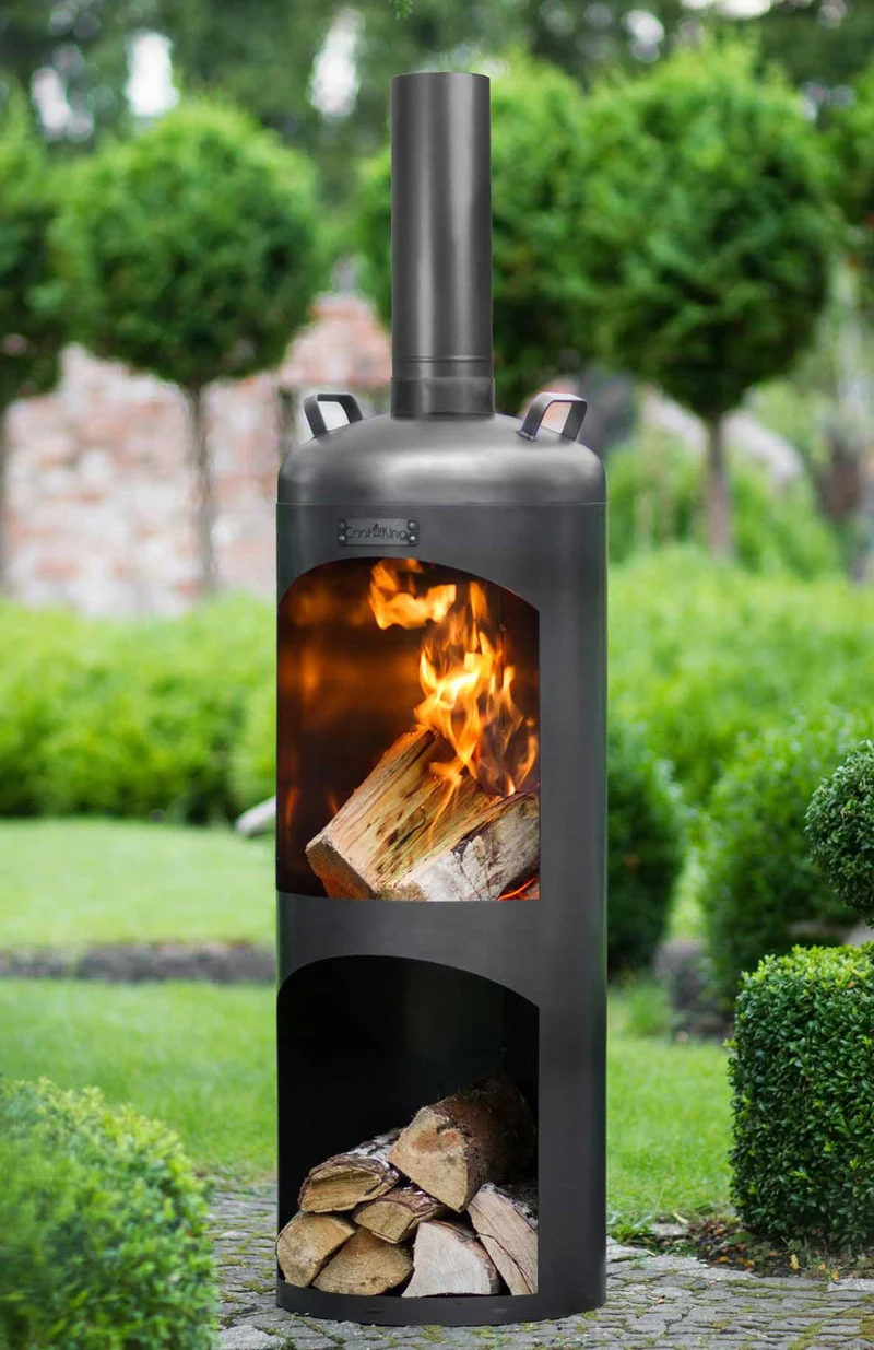 Cook King - Brasero Cheminee Exterieur Terasse, Chauffage Exterieur, Cheminée Bois «FARO»