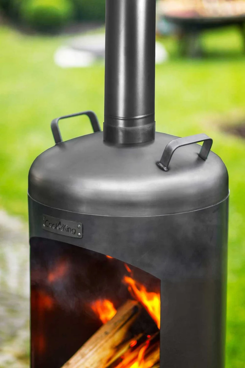 Cook King - Brasero Cheminee Exterieur Terasse, Chauffage Exterieur, Cheminée Bois «FARO»
