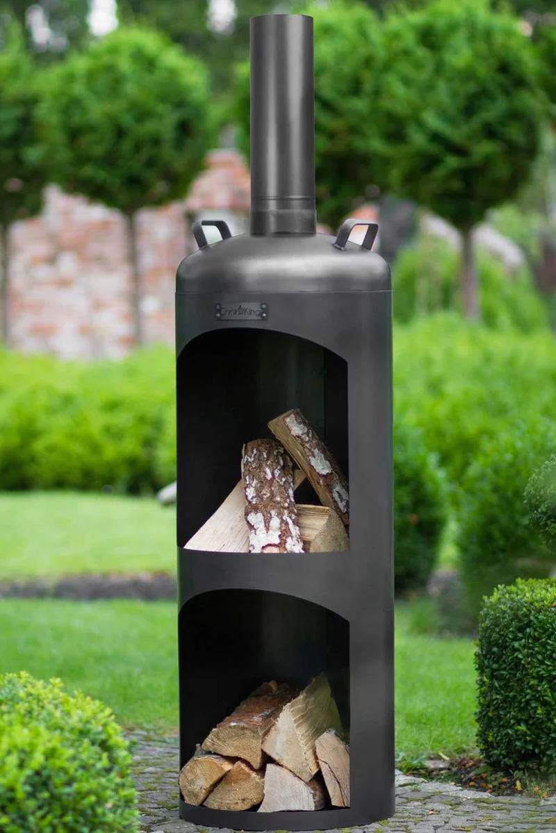 Cook King - Brasero Cheminee Exterieur Terasse, Chauffage Exterieur, Cheminée Bois «FARO»