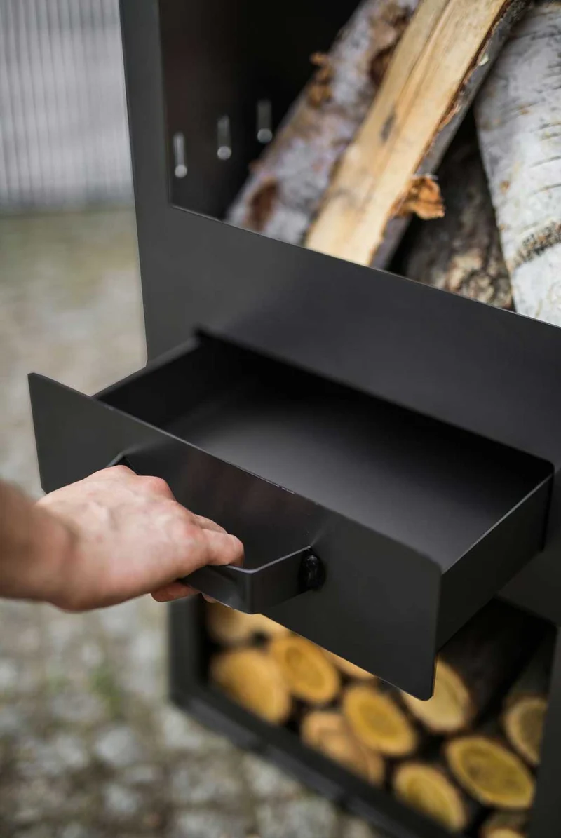 Cook King - Brasero Cheminee Exterieur Terasse, Chauffage Exterieur, Cheminée Bois «ROSA»
