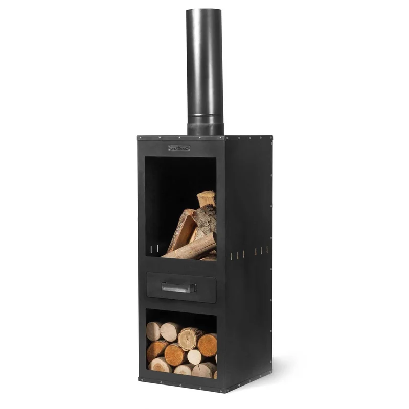 Cook King - Brasero Cheminee Exterieur Terasse, Chauffage Exterieur, Cheminée Bois «ROSA»