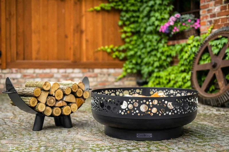 Cook King BOSTON - Brasero barbecue, brasero extérieur et brasero de jardin, Ø 80 cm