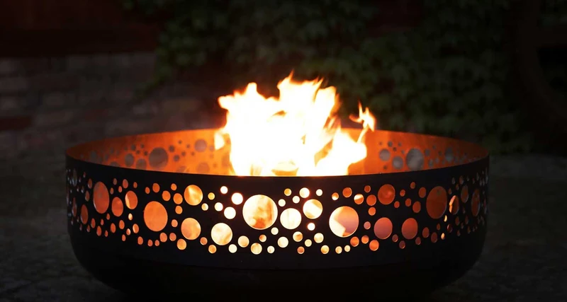 Cook King BOSTON - Brasero barbecue, brasero extérieur et brasero de jardin, Ø 80 cm