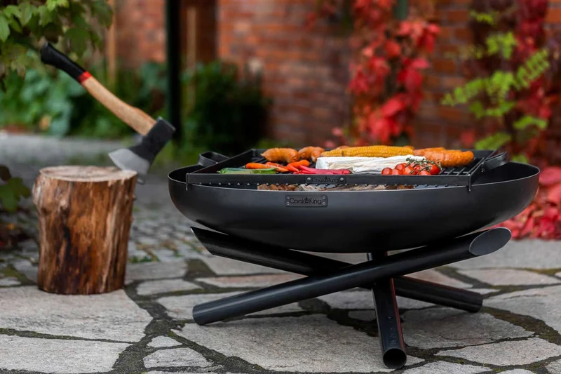 Cook King - Brasero Barbecue, Brasero Exterieur, Brasero Terrasse, Brasero de Jardin «INDIANA» Dia. 60 cm, 70 cm, 80 cm, 100 cm