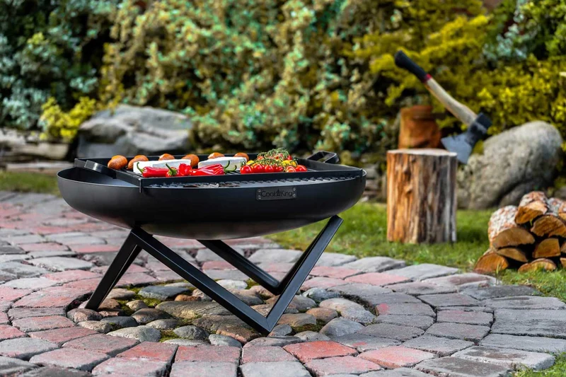 Cook King - Brasero Barbecue, Brasero Exterieur, Brasero Terrasse, Brasero de Jardin «SANTIAGO» Dia. 60 cm, 70 cm, 80 cm, 100 cm