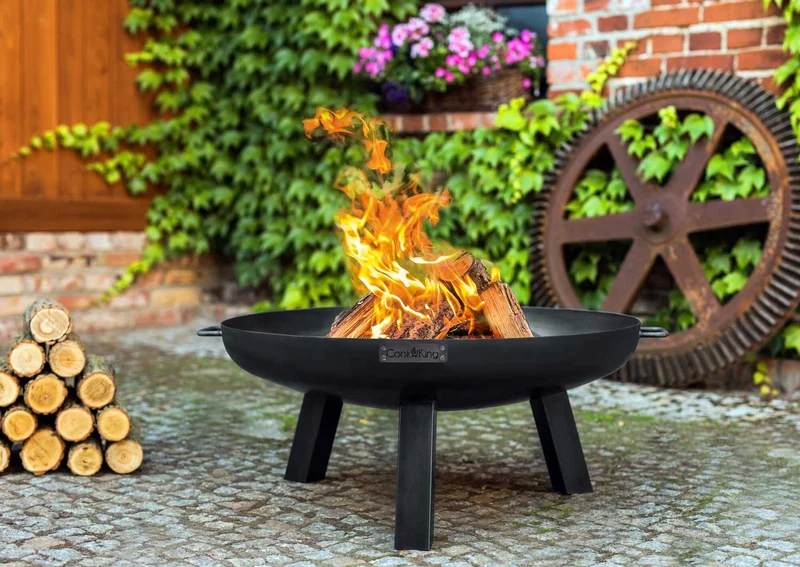 Cook King POLO – Brasero extérieur de jardin en acier, Ø 60, 70, 80 ou 100 cm, fabriqué en Europe