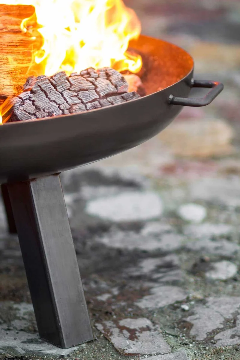 Cook King POLO – Brasero extérieur de jardin en acier, Ø 60, 70, 80 ou 100 cm, fabriqué en Europe
