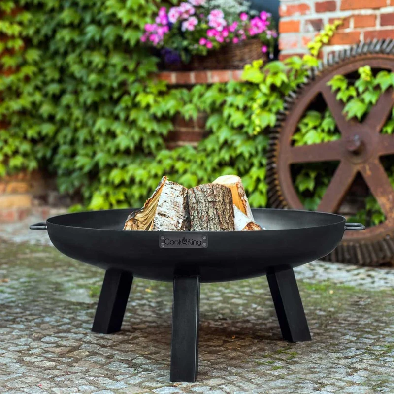 Cook King POLO – Brasero extérieur de jardin en acier, Ø 60, 70, 80 ou 100 cm, fabriqué en Europe