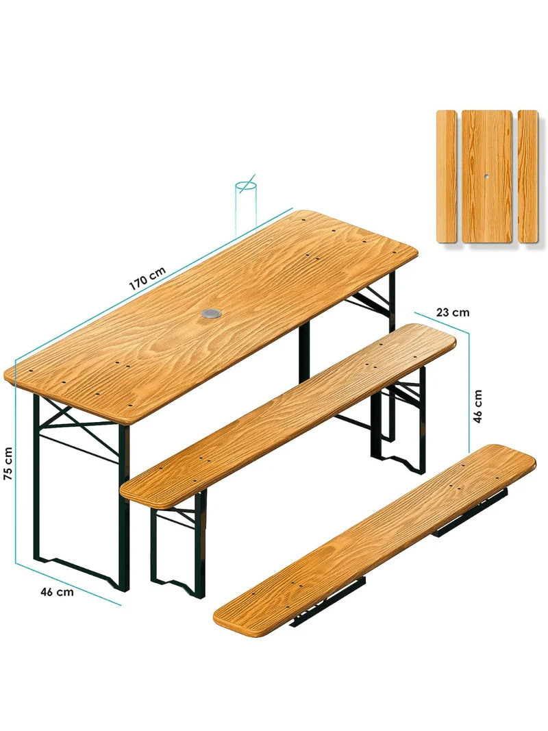 Table Pliante Bois 8 Personnes