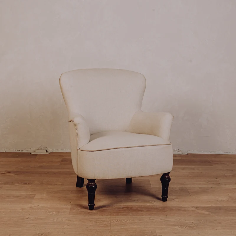 Fauteuil cabriolet écru