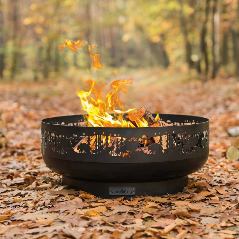 Cook King - Brasero Barbecue, Brasero Exterieur, Brasero Terrasse, Brasero de Jardin «FOREST» 80 cm