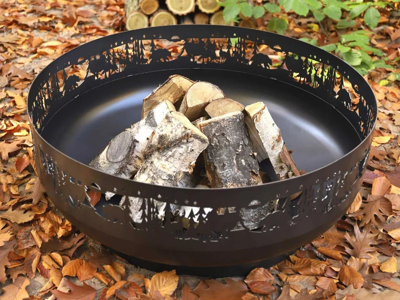 Cook King - Brasero Barbecue, Brasero Exterieur, Brasero Terrasse, Brasero de Jardin «FOREST» 80 cm