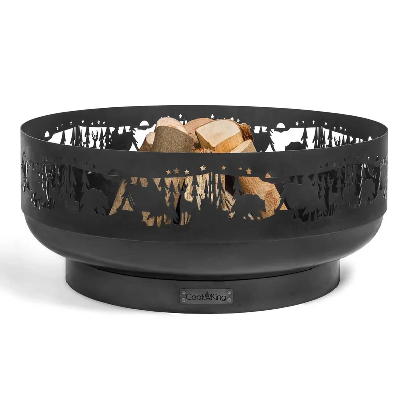 Cook King - Brasero Barbecue, Brasero Exterieur, Brasero Terrasse, Brasero de Jardin «FOREST» 80 cm