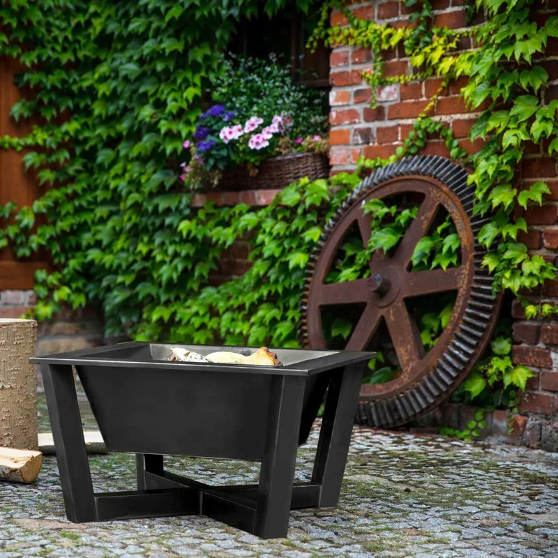 Cook King - Brasero Barbecue, Brasero Exterieur, Brasero Terrasse, Brasero de Jardin «BRASIL» 70 x 70 cm