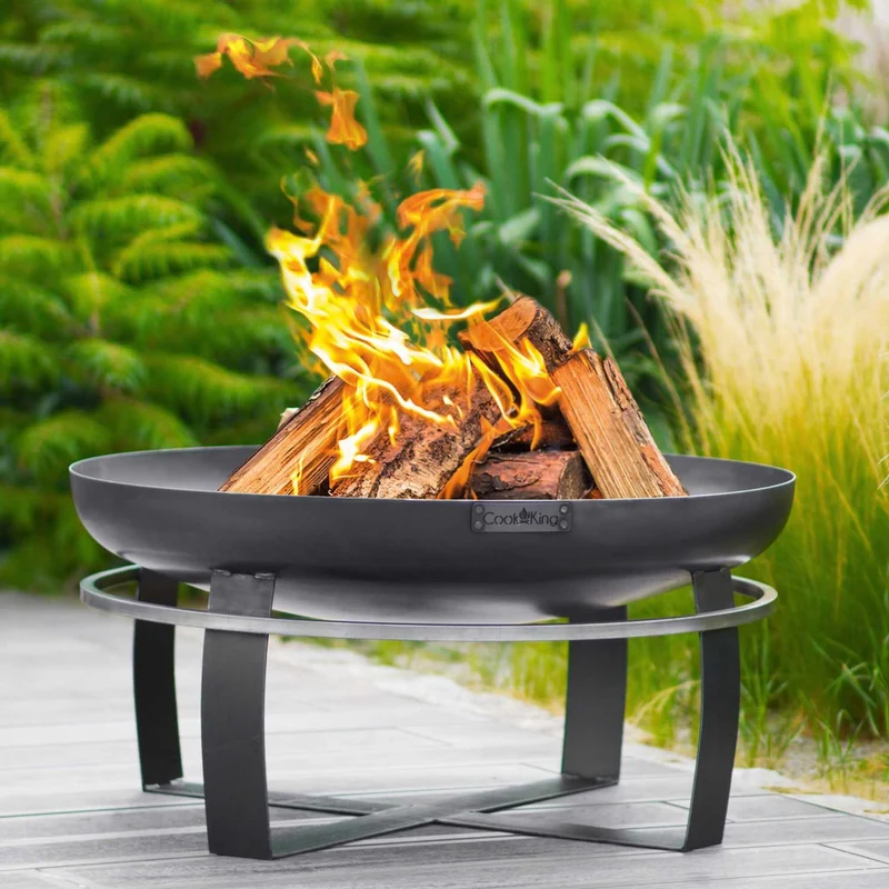 Cook King - Brasero Barbecue, Brasero Exterieur, Brasero Terrasse, Brasero de Jardin XXL «VIKING» 80 cm