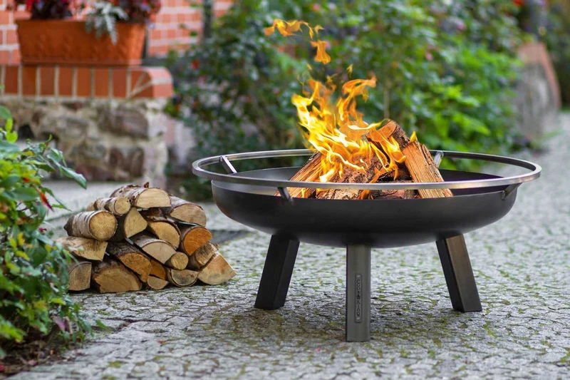 Cook King - Brasero Barbecue, Brasero Exterieur, Brasero Terrasse, Brasero de Jardin XXL «PORTO» 80 cm