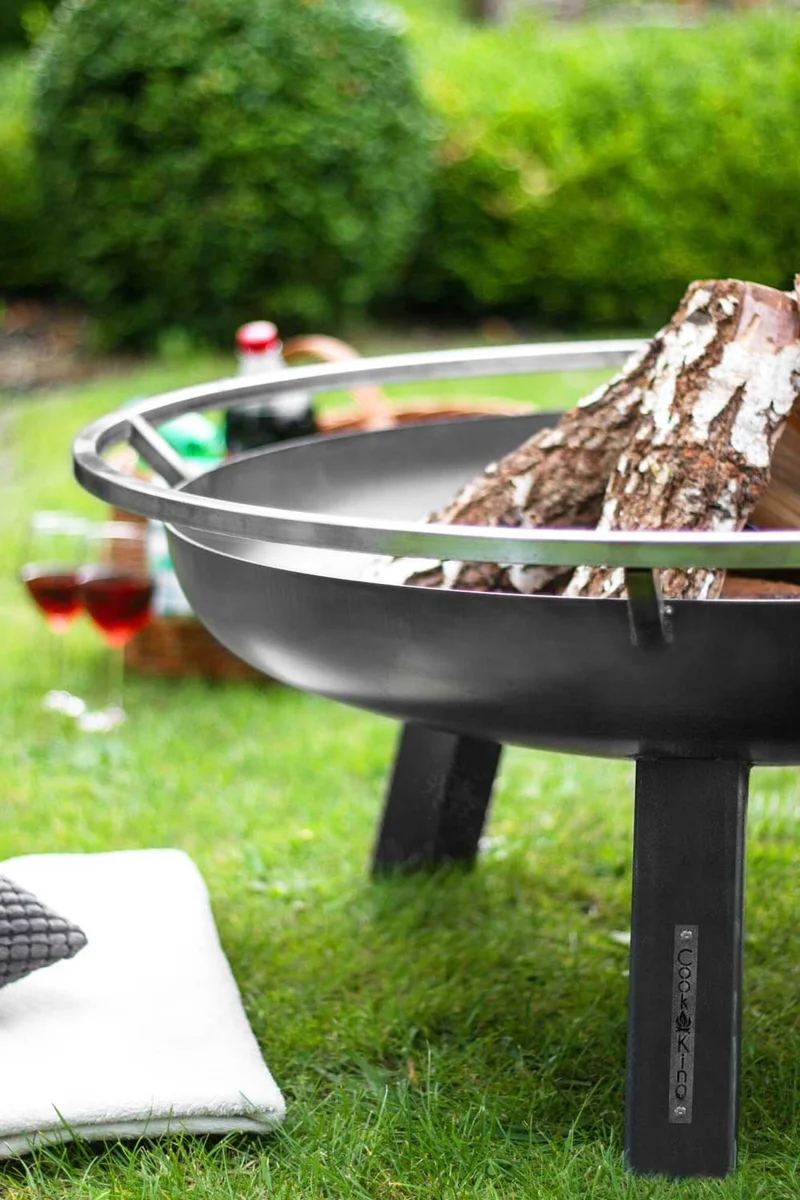 Cook King - Brasero Barbecue, Brasero Exterieur, Brasero Terrasse, Brasero de Jardin XXL «PORTO» 80 cm