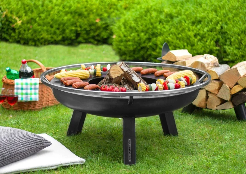Cook King - Brasero Barbecue, Brasero Exterieur, Brasero Terrasse, Brasero de Jardin XXL «PORTO» 80 cm
