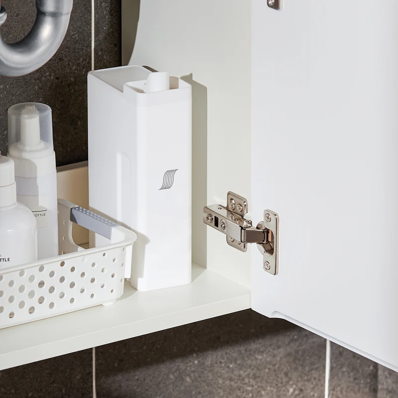 SoBuy BZR170-SET Meuble Suspendu pour Lavabo avec Miroir Meuble sous Vasque avec Miroir Ensemble de Lavabo en céramique