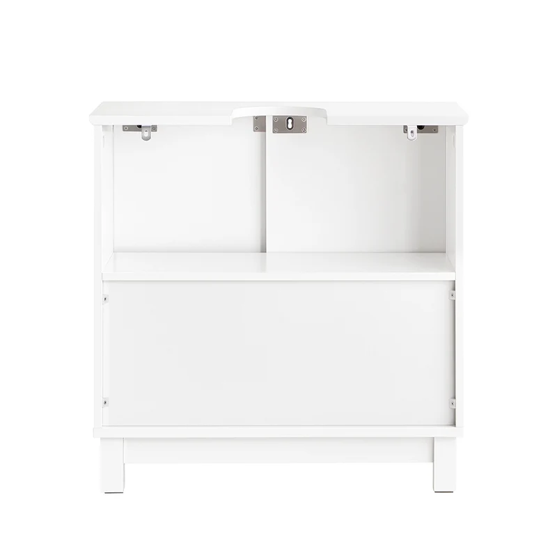 SoBuy BZR142-W Meuble Sous Lavabo Salle de Bain Meuble Sous Vasque Armoire de Rangement pour Vasque