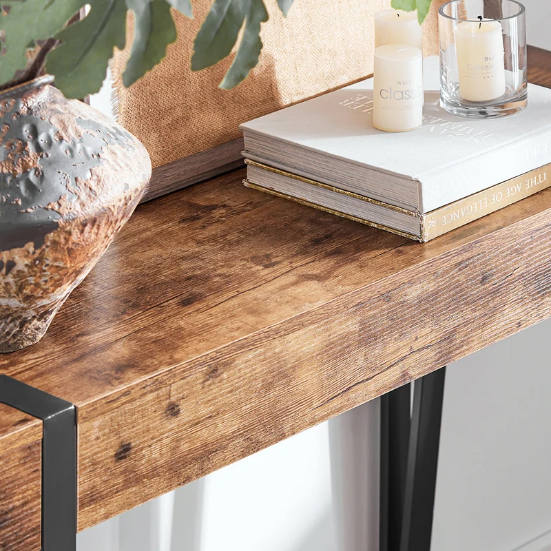 SoBuy FSB88-F Table Console, Bout de Canapé, Table d’Entrée, Meuble d’Entrée, Table d'Appoint, Buffet Table Décorative, Cadre en Métal