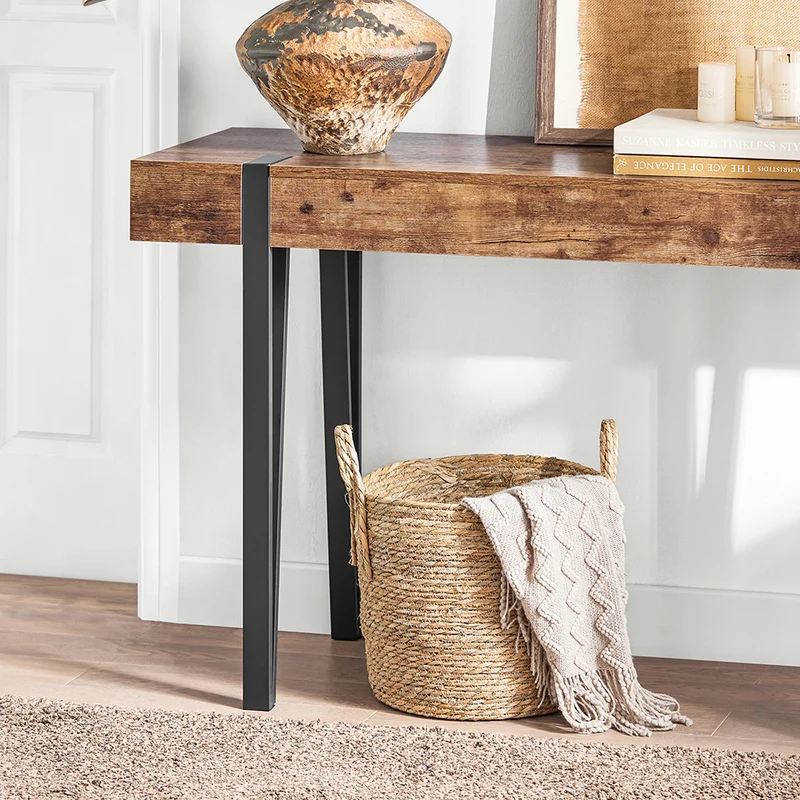 SoBuy FSB88-F Table Console, Bout de Canapé, Table d’Entrée, Meuble d’Entrée, Table d'Appoint, Buffet Table Décorative, Cadre en Métal