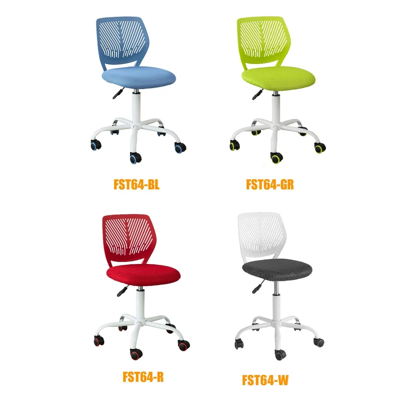 SoBuy FST64-BL Chaise de Bureau Ergonomique Fauteuil Pivotant Chaise pour Ordinateur Hauteur Réglable Bleu
