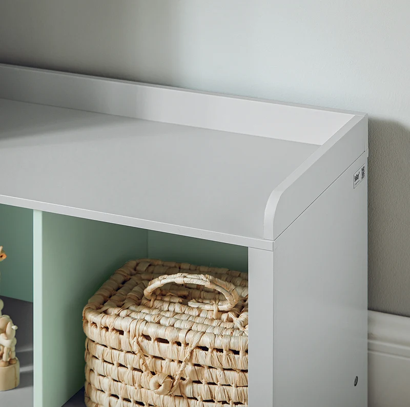 SoBuy KMB89-HG Bibliothèque pour Enfant, Banc Étagère de Rangement pour Jouets et Livres, Étagère à Livres pour Garçon Fille, 5 Compartiments