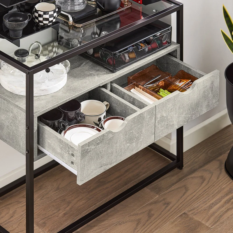 SoBuy FSB54-HG Table Console, Table d’Entrée, Meuble d’Entrée, Bout de Canapé, Table Décorative
