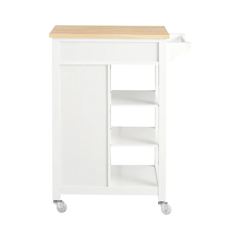 SoBuy FKW46-II-WN Desserte roulante Chariot de Service Chariot de Cuisine Meuble de Rangement avec Aspect Grillagé