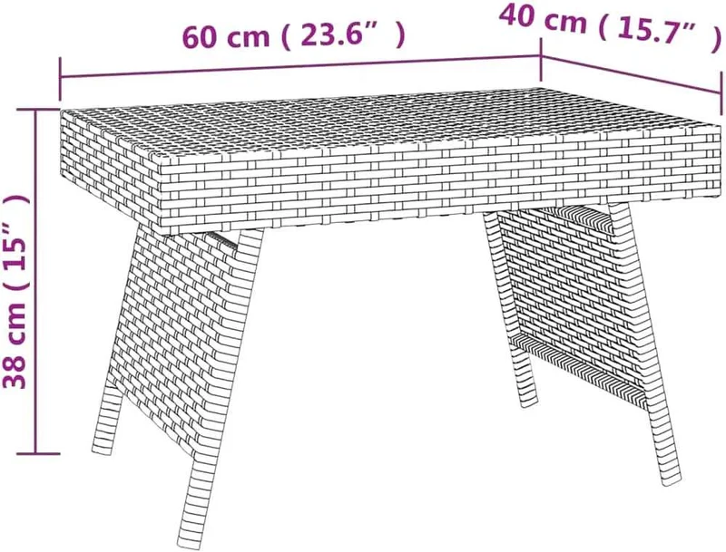 Table Basse Picnic Pliante