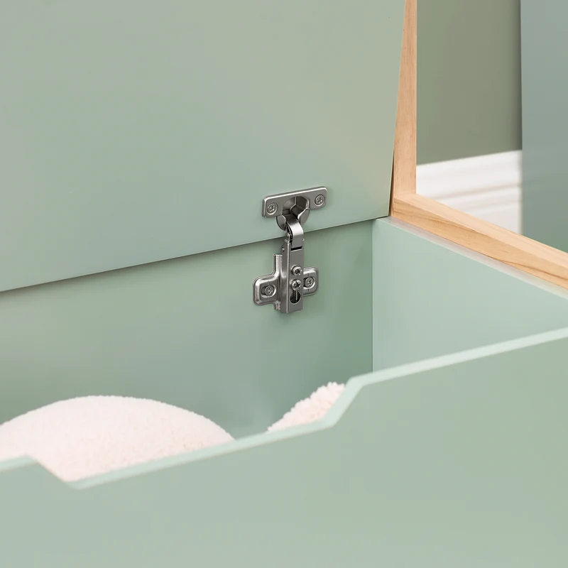 SoBuy KMB94-GR Banc Coffre à Jouet pour Enfants, Coffre de Rangement 2 en 1, Banc de Rangement avec Dossier pour Enfant