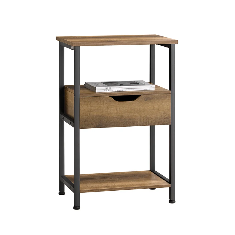SoBuy FBT116-N Table de Chevet Table d'Appoint Table Téléphone Bout de Canapé Table de Lit pour Salon, Chambre, Bureau, 1 Tiroir