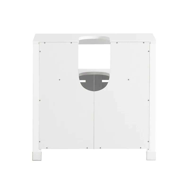 SoBuy BZR58-W Meuble sous-Lavabo, Meuble sur Pieds de Salle de Bain, Meuble sous-Vasque, Armoire Salle de Bain