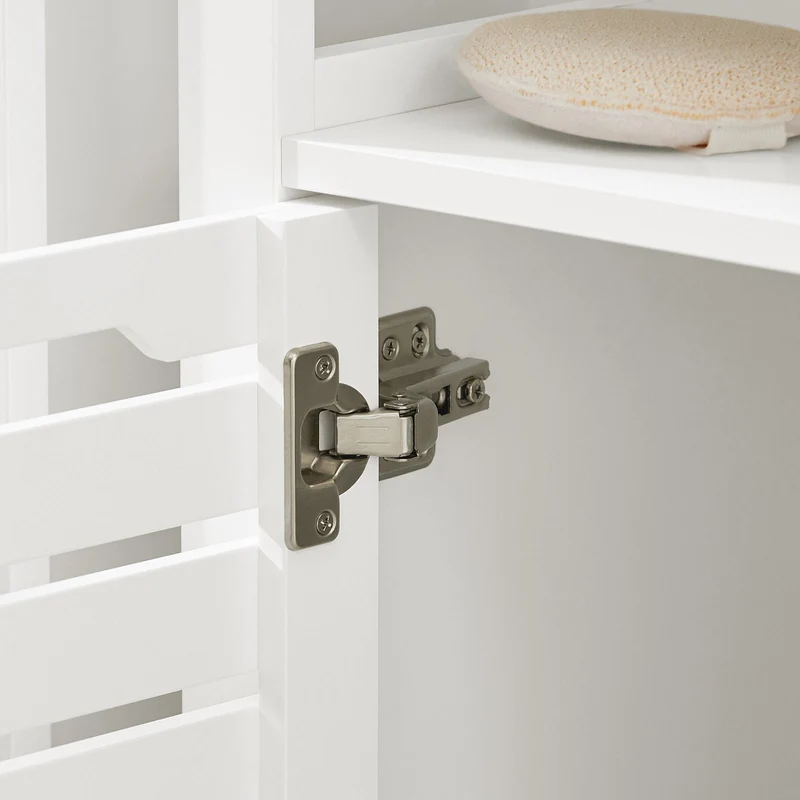 SoBuy BZR58-W Meuble sous-Lavabo, Meuble sur Pieds de Salle de Bain, Meuble sous-Vasque, Armoire Salle de Bain
