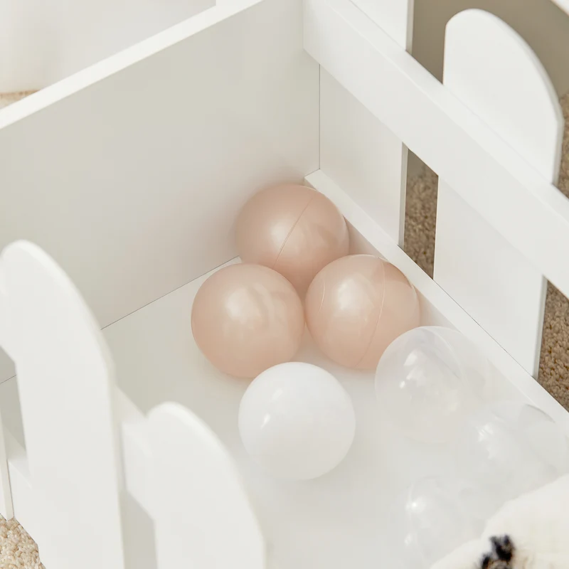 SoBuy KMB52-W Étagère Enfant, Organisateur Jouets et Livres, Meuble Jouets avec 1 Tiroir à Roulettes