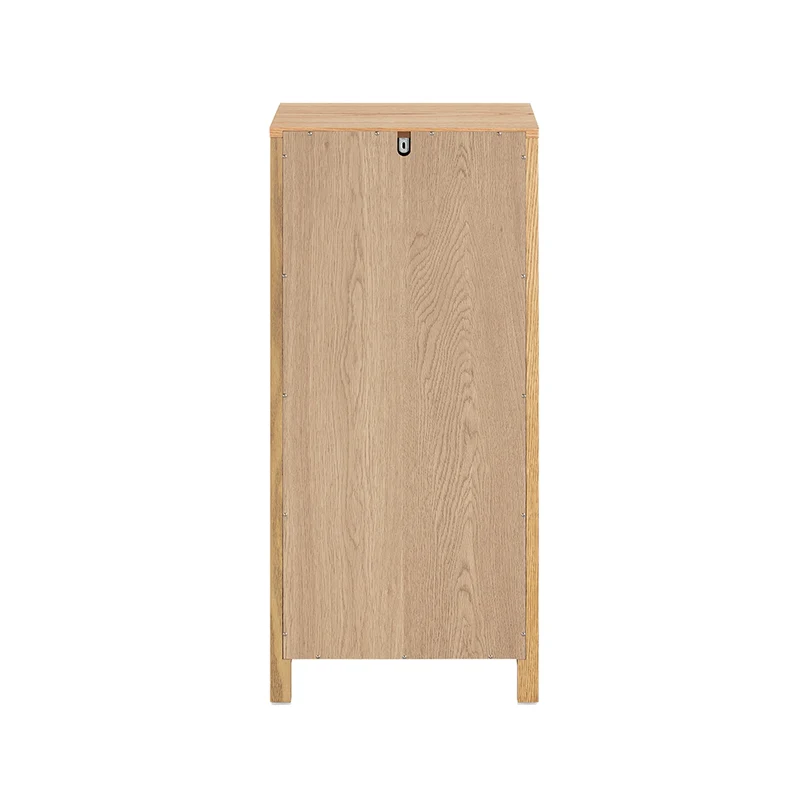 SoBuy BZR99-N Meuble Bas de Salle de Bain, Commode Placard Armoire Toilettes WC avec 2 Tiroirs et 1 Compartiment Ouvert