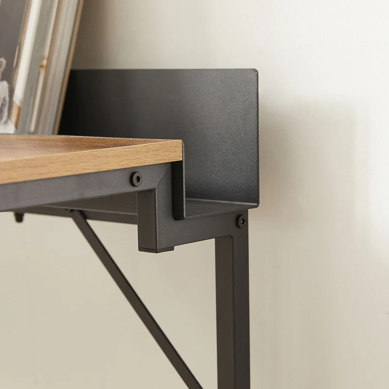 SoBuy FWT79-PF Bureau Informatique avec Passe-câble, Bureau d'Ordinateur Table d’Étude