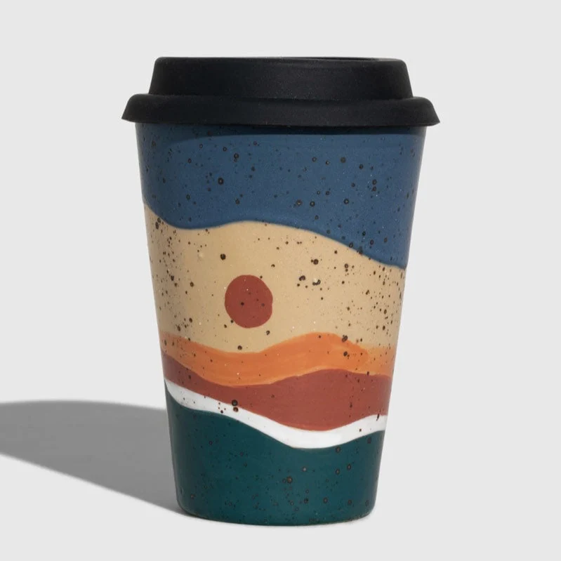 Stoneware Travel Mug